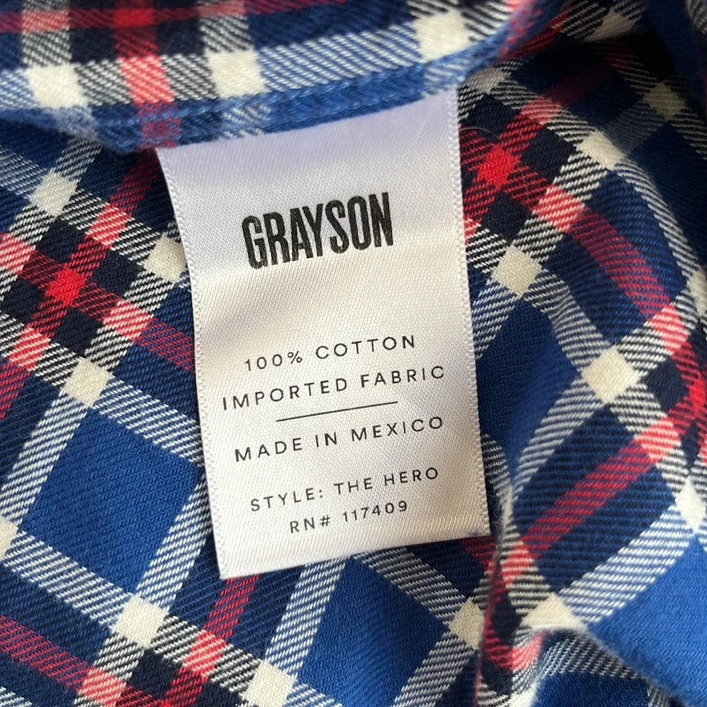 Anthropologie Grayson The Hero Buttondown Lucy Plaid Button Up Shirt - Picture 8 of 10